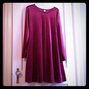 Old navy crushed velour dress